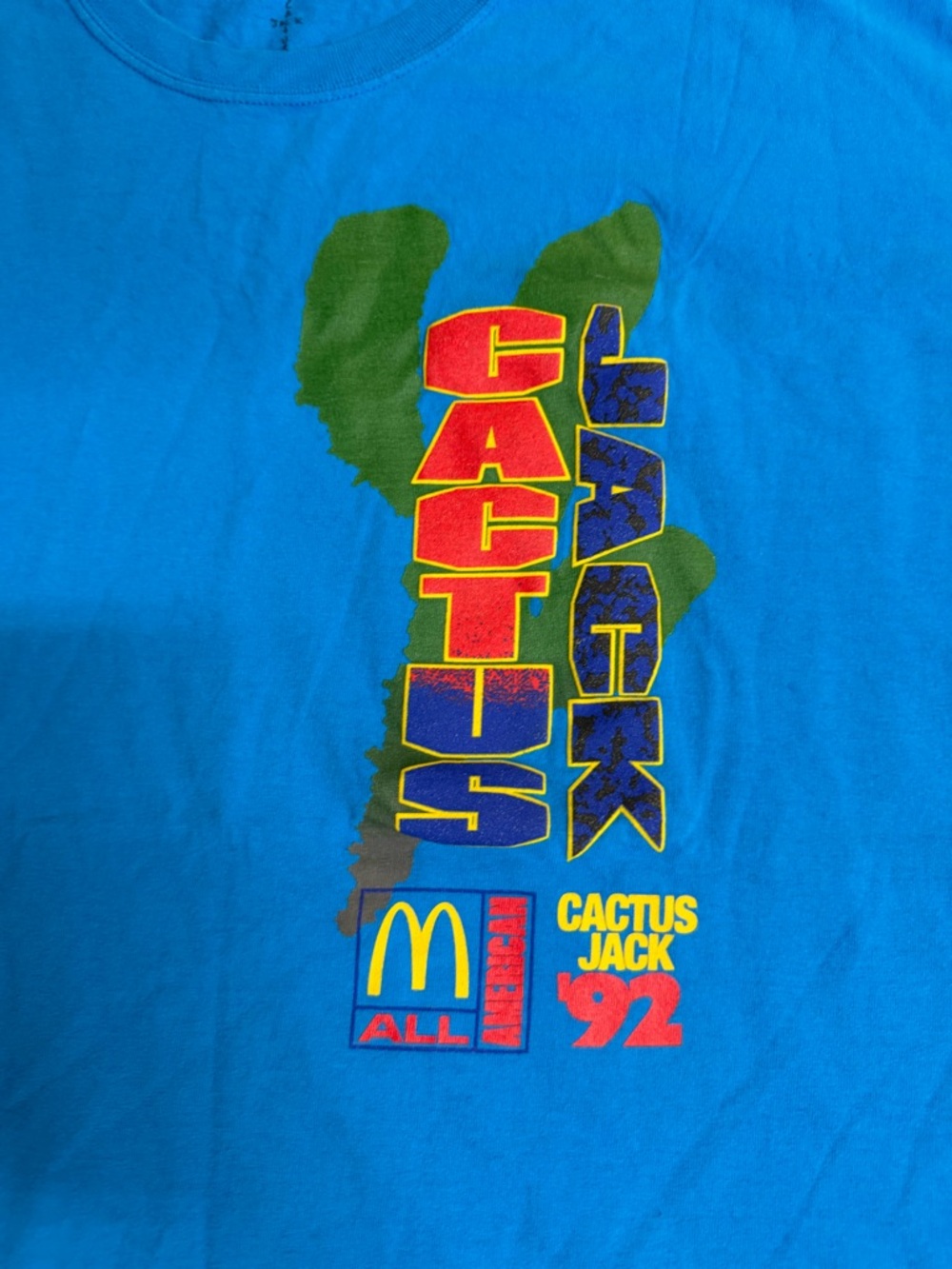 Cactus Jack Travis Scott x McDonald's All American '92 T-Shirt Size XL - Picture 7 of 7